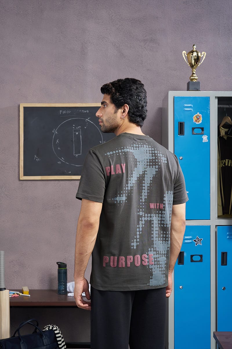 100% cotton Purpose Play Graphic Tee
